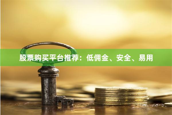 股票购买平台推荐：低佣金、安全、易用